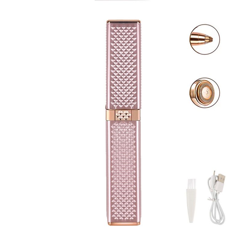Women Electric Brow Trimmer Razor Hair Remover Facial Face Eyebrow Epilator 2in1_voghion.com