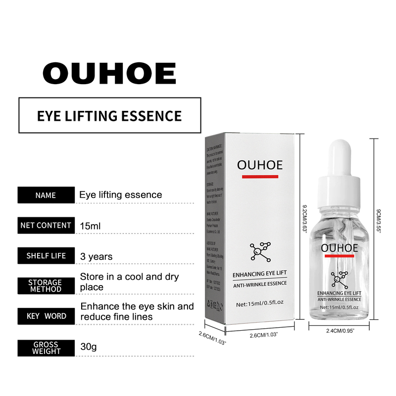 Eye Serum for Dark Circle and Wrinkles Bags Removal Lifting Firming Essence Anti Puffiness Reduce Fine Lines Eye Skin Care_voghion.com