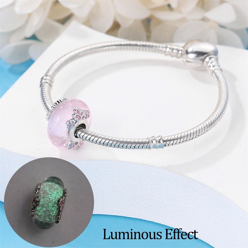 Gioielli da donna con perline di vetro luminose, ciondolo Queen, nuovo bracciale con perline in argento placcato rame e famiglia Pan_voghion.com