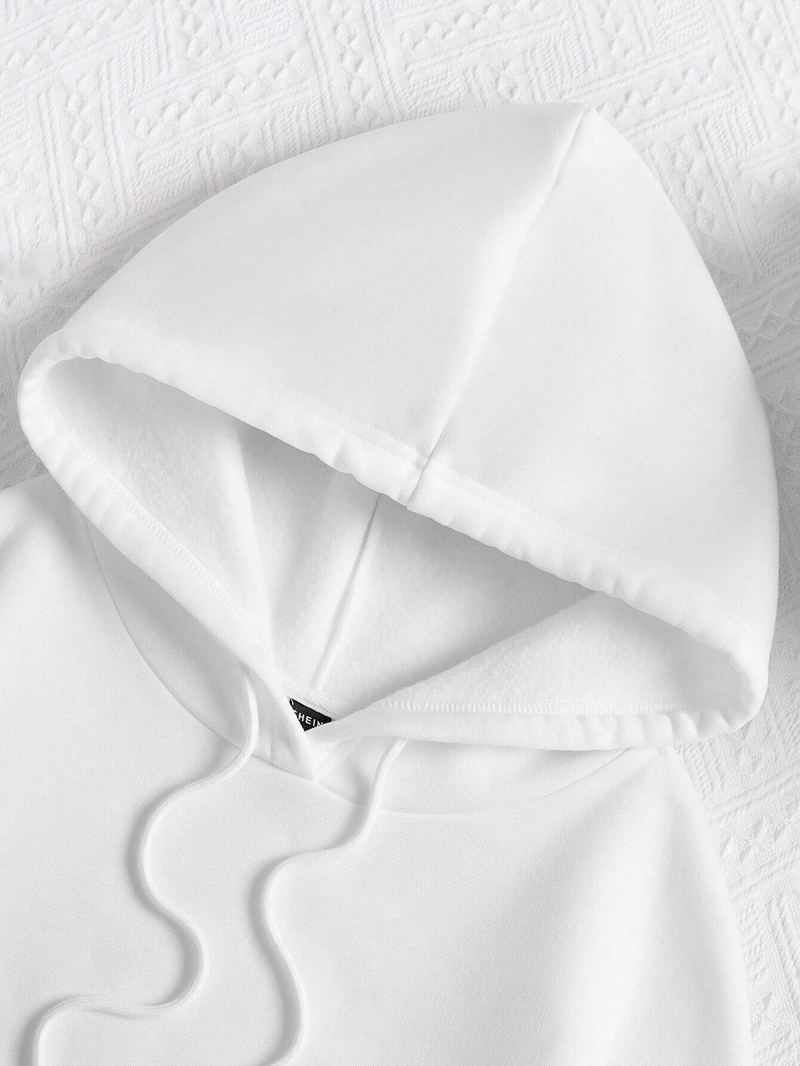 Felpa con cappuccio da uomo con stampa grafica di lettere d'amore più appassionate, semplice e casual, calda e ampia, in pile, abbigliamento sportivo_voghion.com