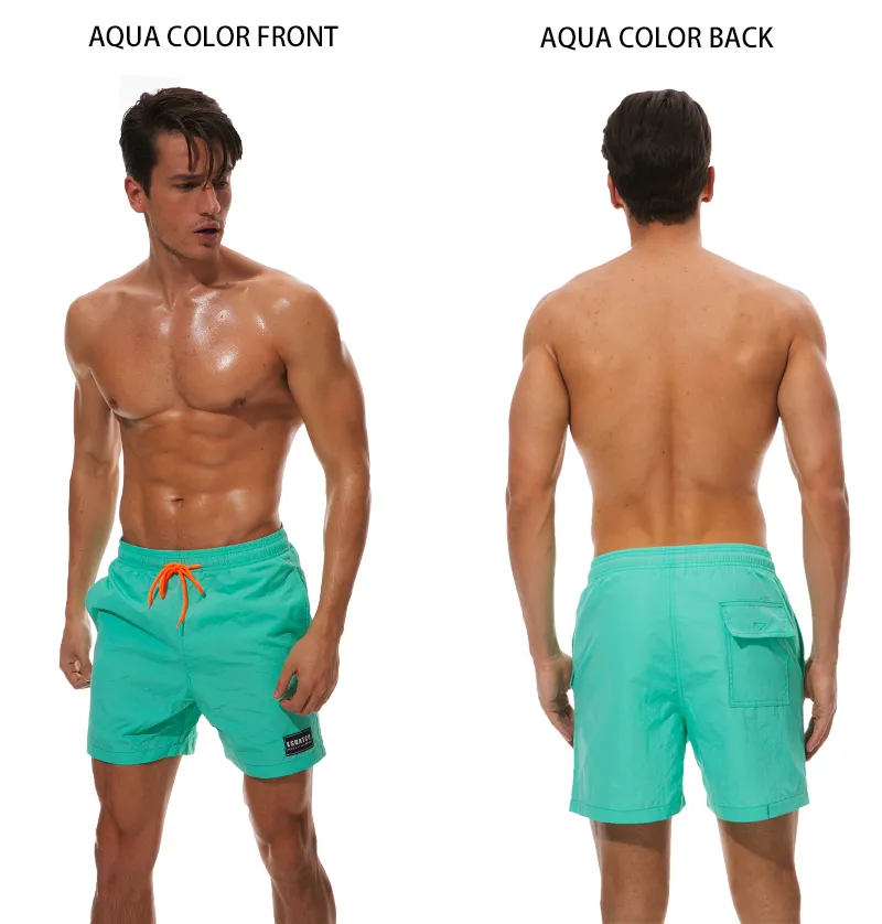 Badebekleidung, Badehose, Strand-Boardshorts, Badehose, Badeanzüge, Herren, Laufsport, Surfshorts_voghion.com