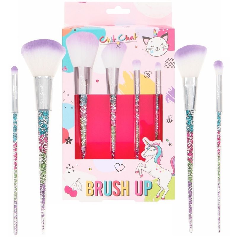 Make-up-Pinsel-Geschenkset Regenbogen Rouge Puder Lidschatten Pinsel Mädchen Frauen Weihnachten_voghion.com