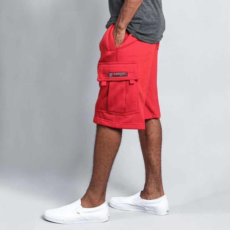 2023 Sommer Neue Fünf-Punkte-Herren-Casual Multi-Pocket Loose Straight Cargo Shorts_voghion.com