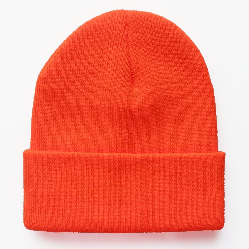 Unisex Multicolor light plate solid color knitted hat Wool hat beanie pull-over hat_voghion.com