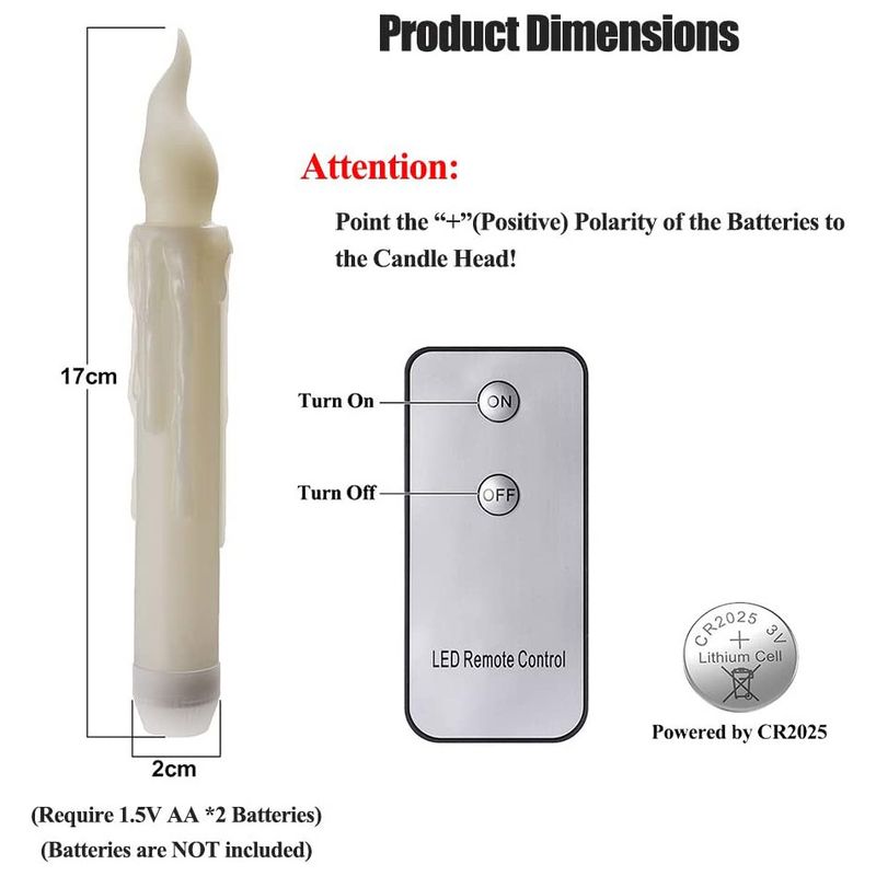 Cross-border hot wand suspension candle light Potter theme party decoration remote control long rod electronic candle light_voghion.com