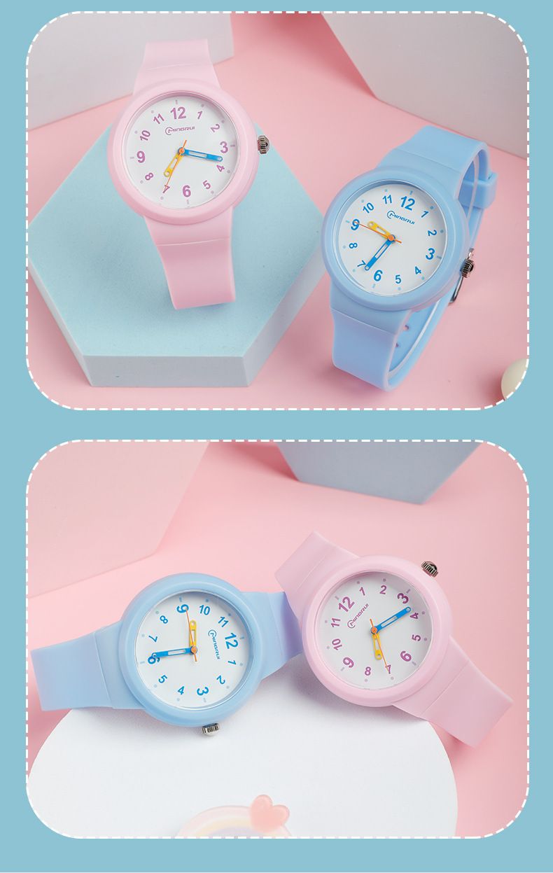 Relógio infantil UTHAI CA03 para crianças de 3 a 12 anos, moderno, simples, esportivo, confortável, à prova d'água, de alta qualidade e com mecanismo de quartzo._voghion.com