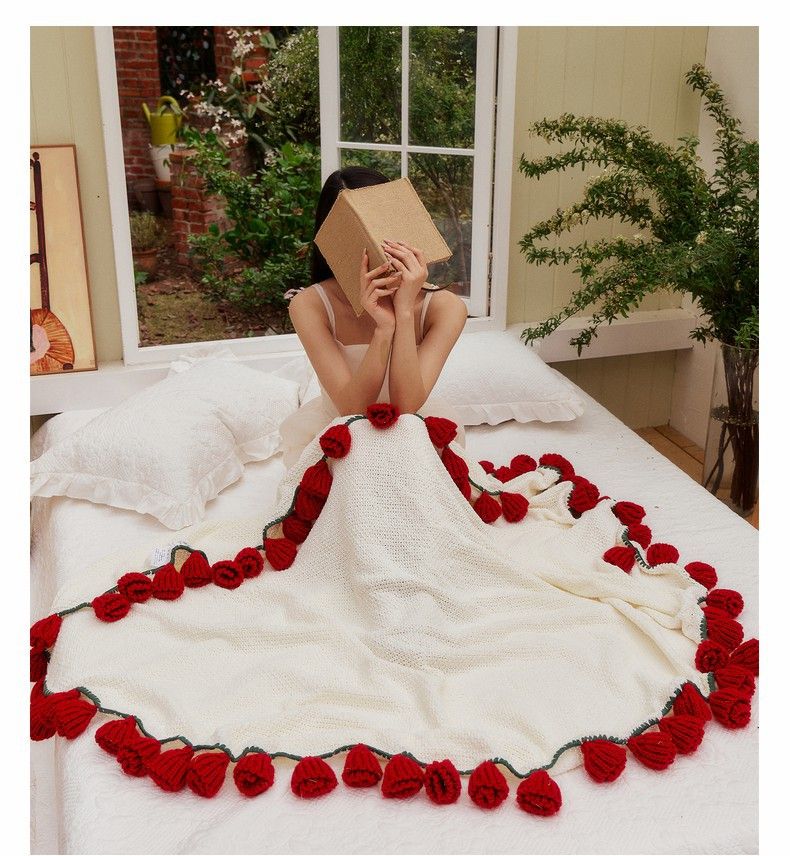 Coperta in pile multiuso Rose Bouquet Throw - 150 cm_voghion.com