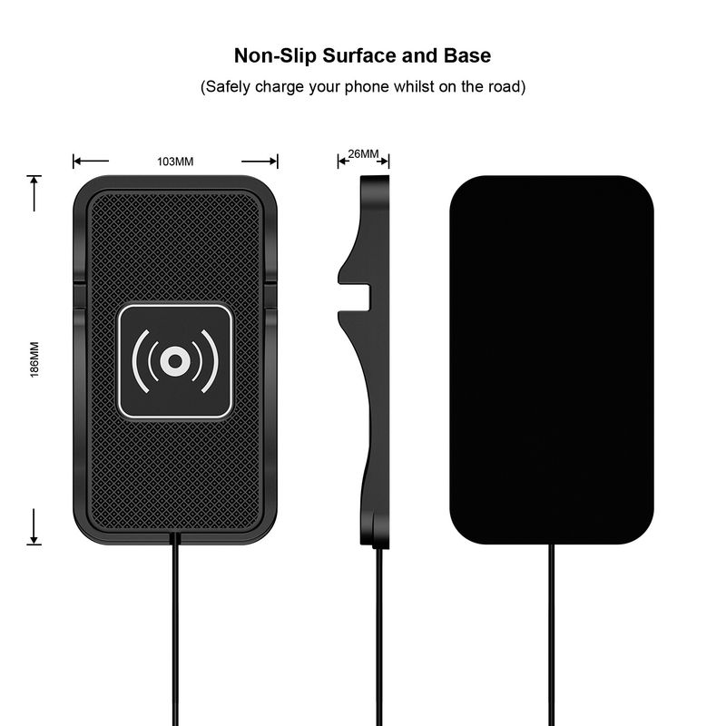 D7 Charger Dual-Use For Home And Car Navigation Model Anti-Slip Mat Modified With Wireless Charging_voghion.com