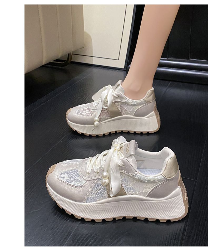 Women's Shoes Raise Breathable Thick Sole Casual Color Matching Travel Shoes_voghion.com