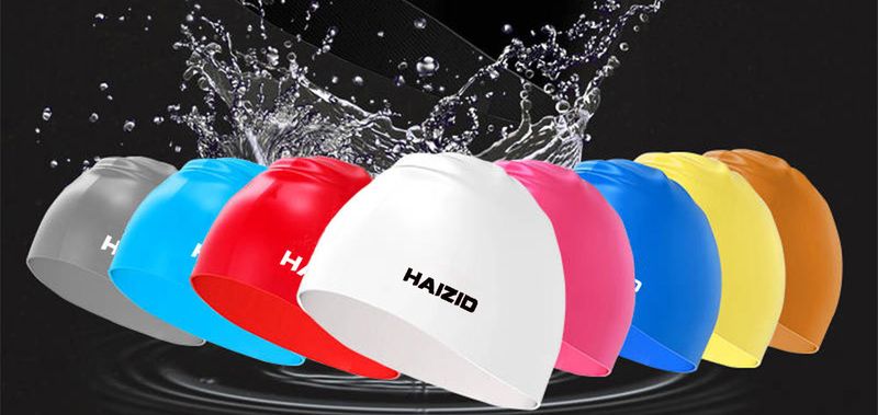 New Style For Long Hair Silicone Waterproof Swimming High Elasticity Non-Tightening Unisex Swim Cap_voghion.com