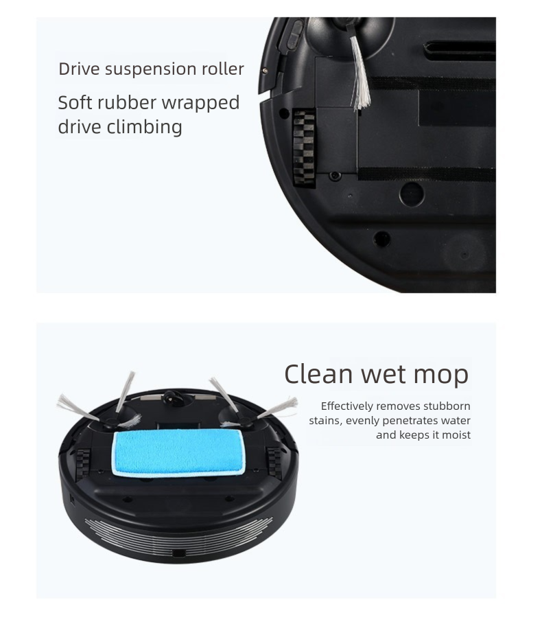 DB-302 Smart Robot Vacuum Cleaner Automatic Household Sweeping, Vacuuming, And Mopping 3-in-1 With Auto Recharge_voghion.com