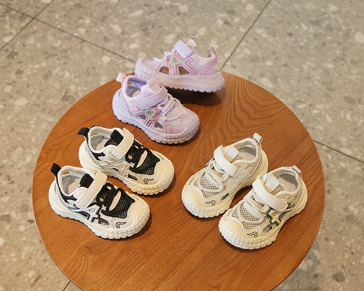 Mother & Kids Sandals Single Mesh Breathable Sports Shoes Mesh Hollow Fashion Shoes Mesh Shoes_voghion.com