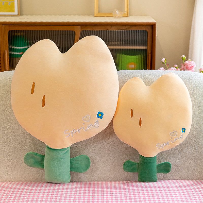 Cuscino di peluche a forma di fiore, adorabile e comodo, cuscino da ufficio con design floreale e cartone animato_voghion.com