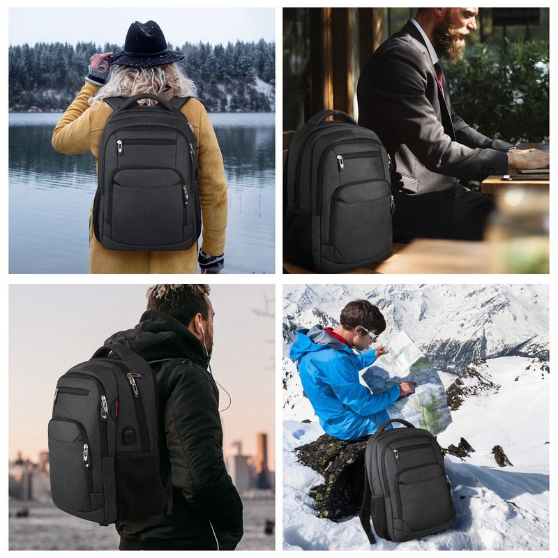 mochila de computador mochila masculina grande capacidade multifuncional viagem notebook bolsa de computador empresarial_voghion.com