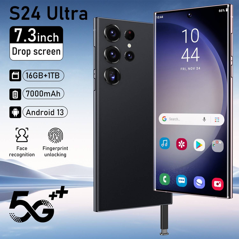 New Smartphone S24 Ultra Large Screen 16+1T Smartphone_voghion.com