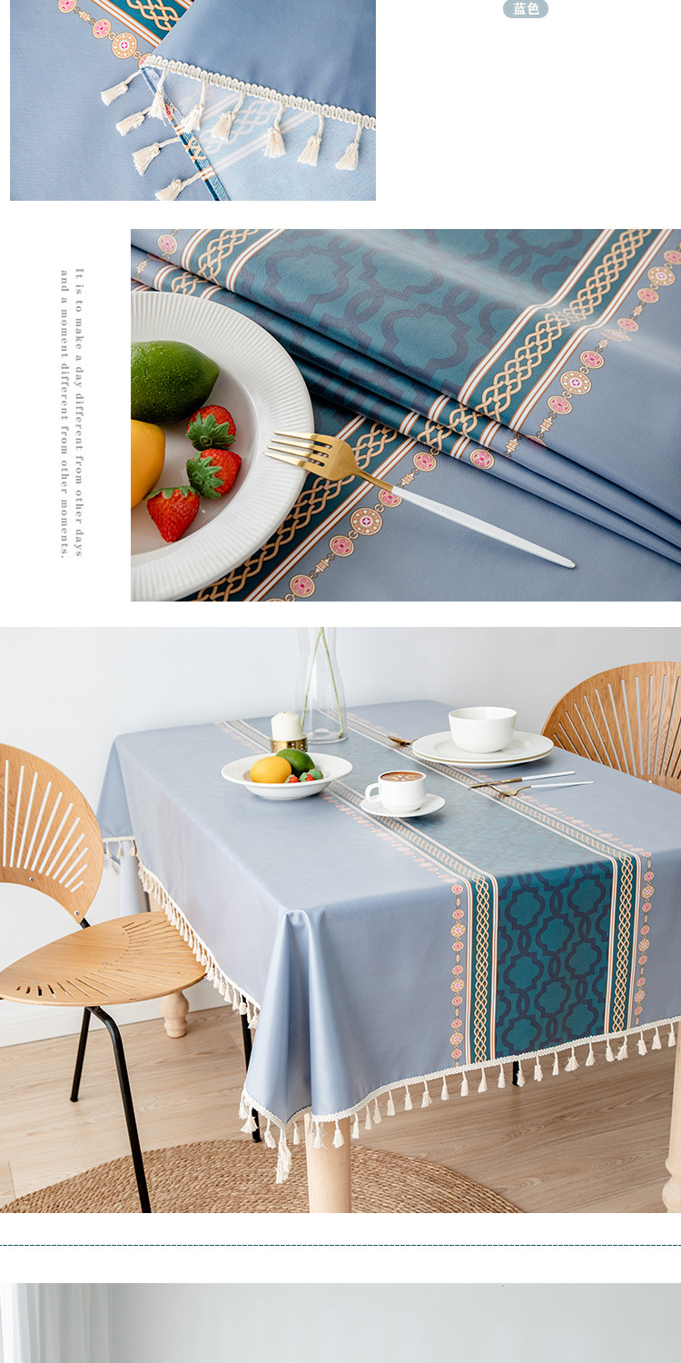 Nordic Simple Tablecloth Waterproof And Oil Proof Washable Table And Chair Rectangular Coffee Table Dining Desk P Tablecloth Table Mat_voghion.com