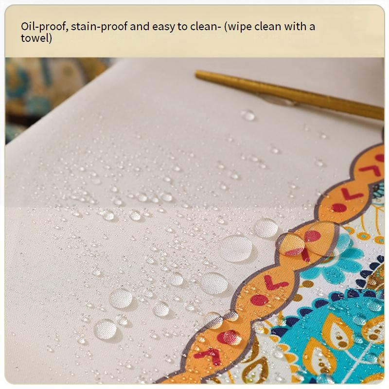Simple Fabric Tablecloth Waterproof And Oil Proof Household Cotton And Linen Tablecloth High Grade Square Coffee Table Tablecloth_voghion.com
