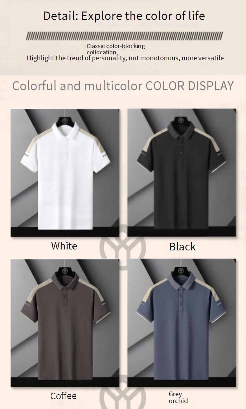 Polos respirants à manches courtes pour homme - T-shirts décontractés et évacuant l'humidité pour l'été, coupe extensible et légère (M-5XL)_voghion.com