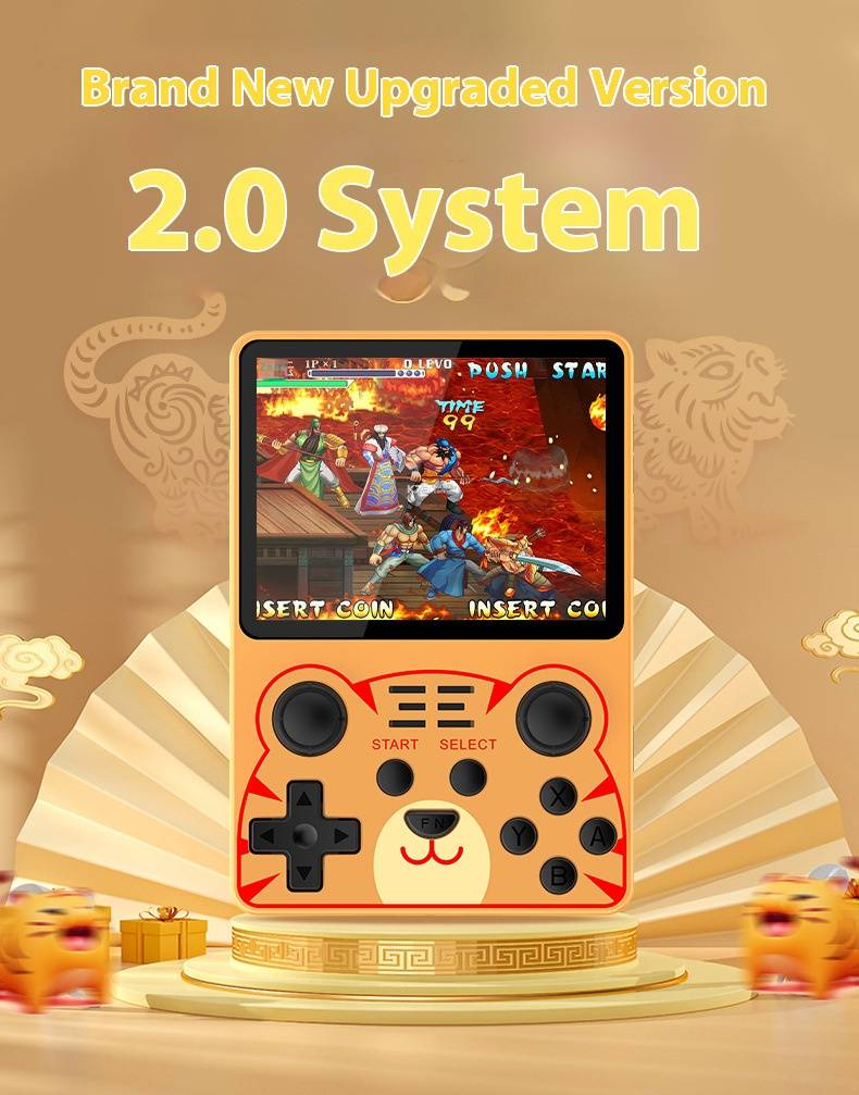 Console di gioco portatile retrò: emulatore ArkOS open source portatile con 16 GB di spazio di archiviazione, oltre 1000 giochi classici, opzioni multicolore_voghion.com