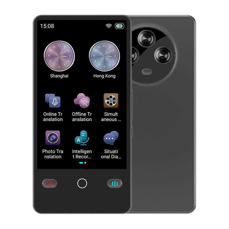 KI-Übersetzergerät – Echtzeit-Sprachübersetzung in 142 Sprachen, Offline-Modus, Foto- und Textübersetzung, intelligenter Dual-Screen-Dolmetscher für unterwegs_voghion.com