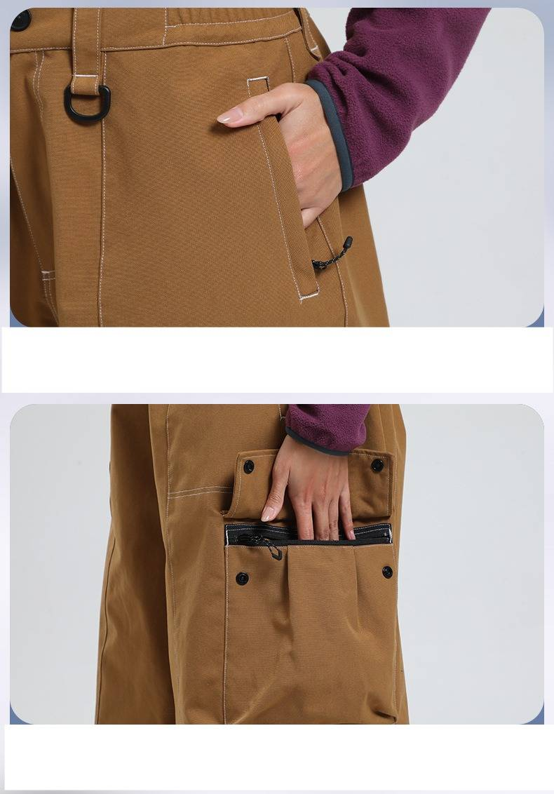 Wasserdichte Unisex-Schneehose – Winddichte und atmungsaktive Skihose für Damen und Herren (20000 mm Wassersäule, lockere Passform)_voghion.com