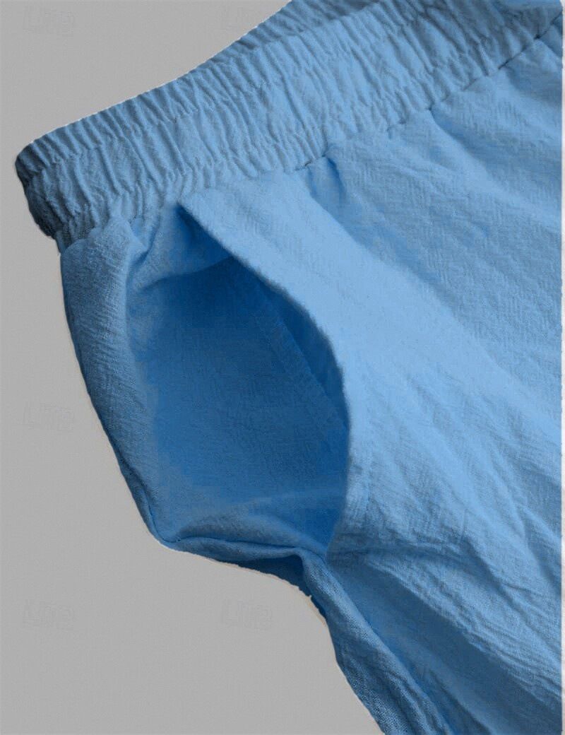 Lässige Herrenhose aus Leinenmischung – gerades Bein, entspannte Passform, atmungsaktiv und leicht für den Alltag (S-XXXL, 7 Farben)_voghion.com