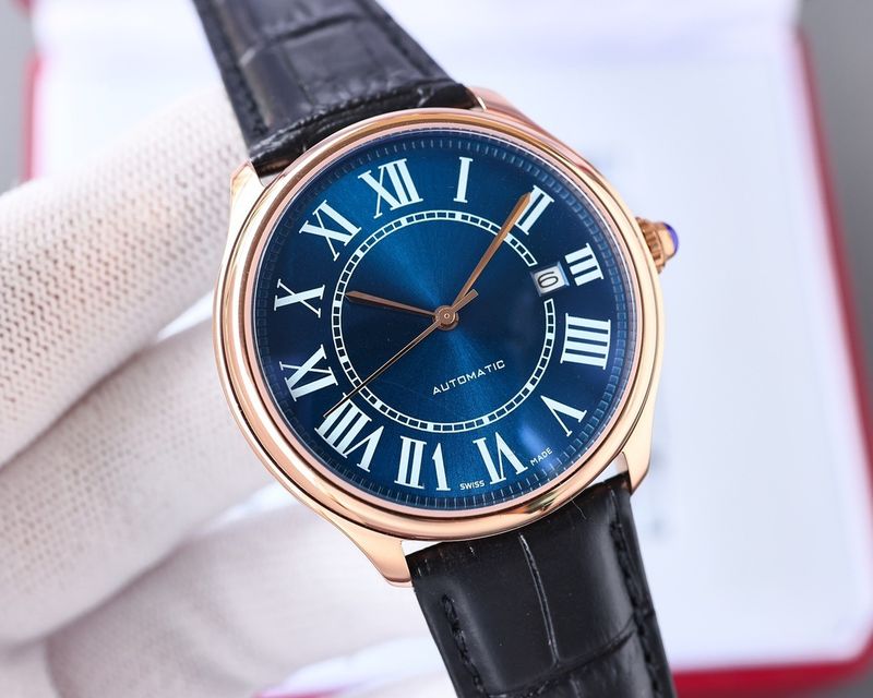 Swiss Couple New Blue Pointer Balloon Fully Automatic Mechanical Movement Men's Watch_voghion.com