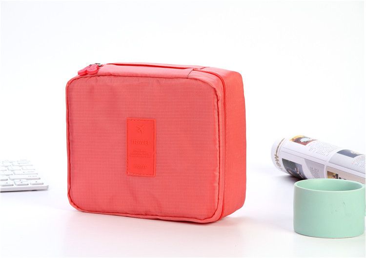 Trousse de toilette de voyage de grande capacité version coréenne de deuxième génération, trousse de maquillage, sac de rangement portable, sac carré multifonctionnel_voghion.com