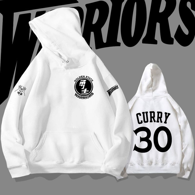 Y Jinzhou Curry Hoodie Autumn Fashion Brand Loose Shoulder Sleeve Clothing Youth Student Coat_voghion.com