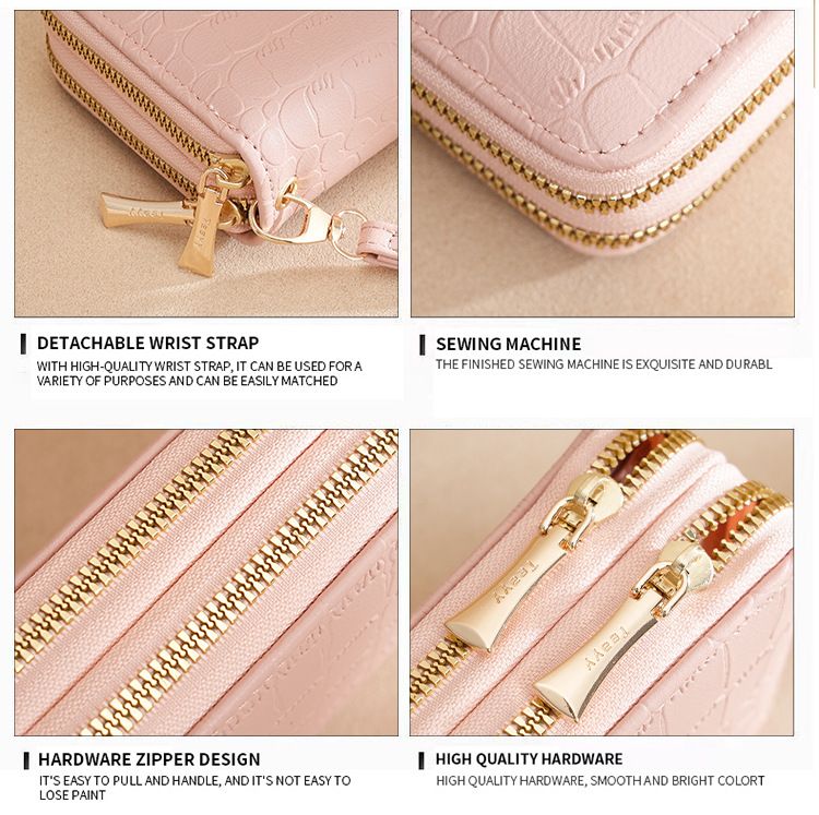 Portemonnee Portemonnee Clutch Tas Portemonnee Meisjes Lange Dubbele Rits Geldclip Mode Grote Capaciteit Delicate Portemonnee Houd Tas_voghion.com