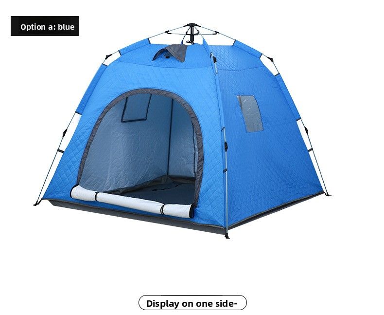 Tenda da pesca invernale antivento trapuntata, calda e ad apertura rapida, addensata nel ghiaccio, per esterni_voghion.com