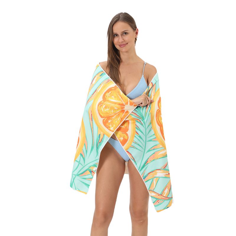 Asciugamano da spiaggia in microfibra premium 80x160 cm - Asciugatura rapida, ultra assorbente e stampa attiva per nuoto e sport_voghion.com