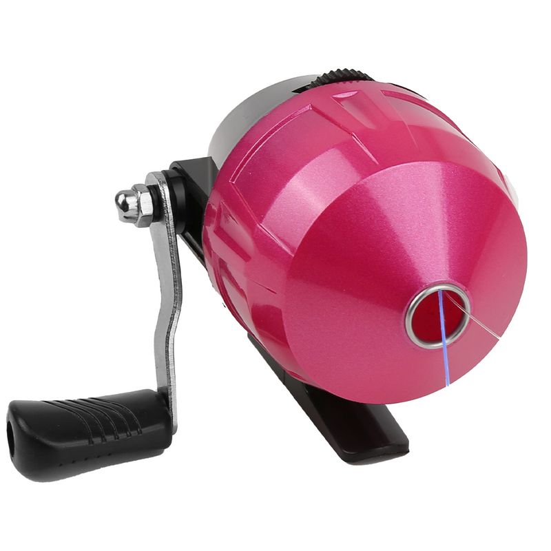 Enclosed Fishing Reel High-Quality Pink Child-Friendly Quick Start Anti-Explosion Line Design Lure_voghion.com