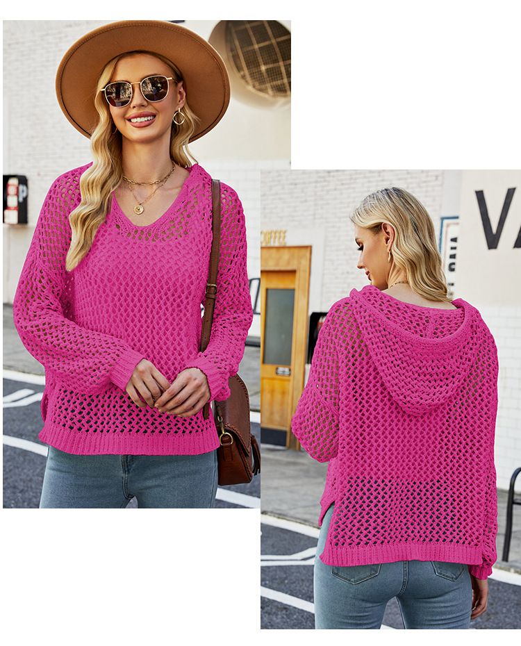 Ärmellose Pulloverjacke mit langem Anzugkragen für Damen, karierte Jacquard-Strickweste mit Strickjacke außen_voghion.com
