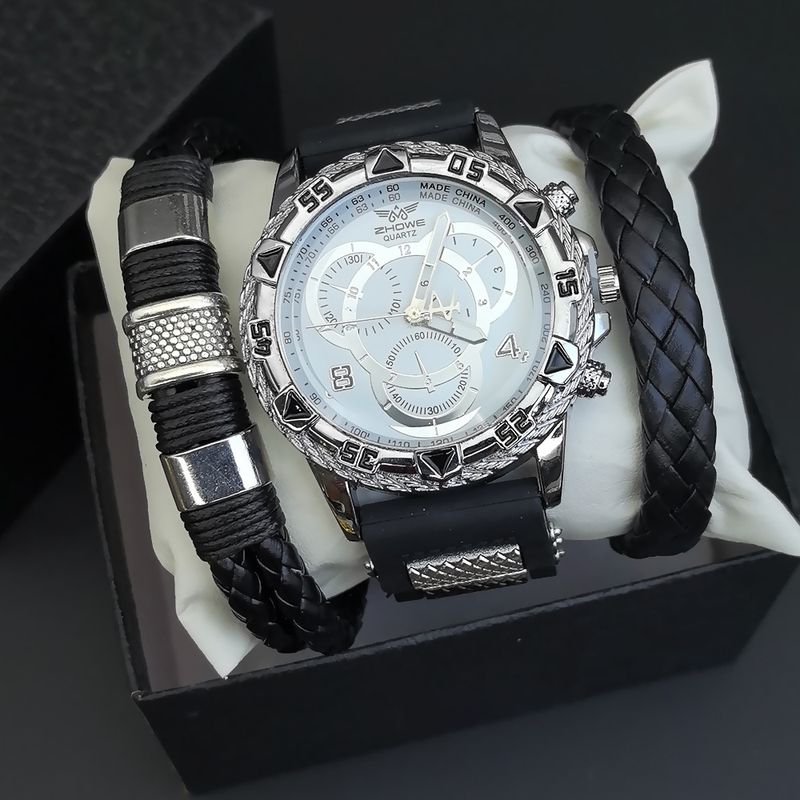Men's Watch Set Men's Business Watch Non Mechanical Watch High End Design Quartz Movement Men's Watch Set Wristwatch_voghion.com