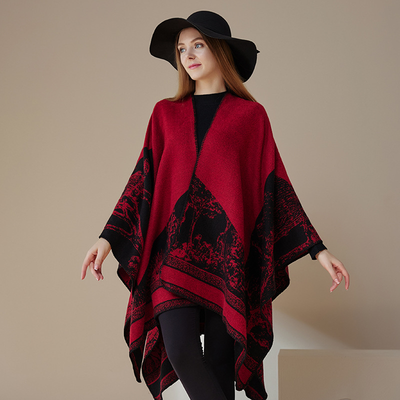 Minimal And Niche New Match, Summer Luxury Ladies Thick Shawl, Black Double-sided Warm Scarf_voghion.com