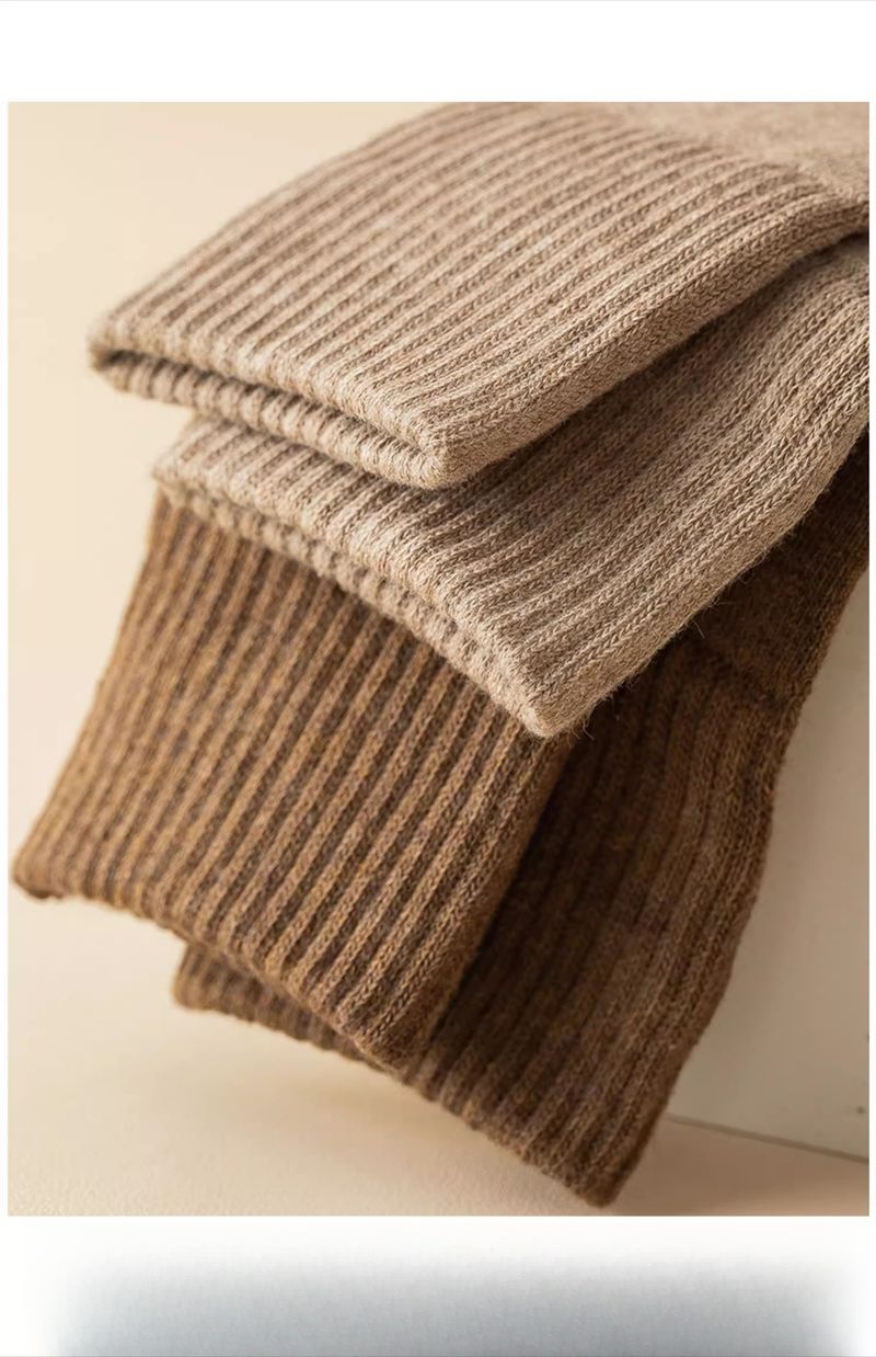 Socks Men's Long Tube Pure Cotton Autumn And Winter Warm Thickened Terry Knee Calf Socks High Tube Socks Medium Tube Stockings Winter_voghion.com