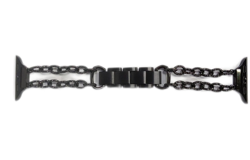 Per Apple Watch Apple Watch Band Nuovo cinturino in acciaio inossidabile Apple Cerchio a doppia fila in acciaio inossidabile_voghion.com