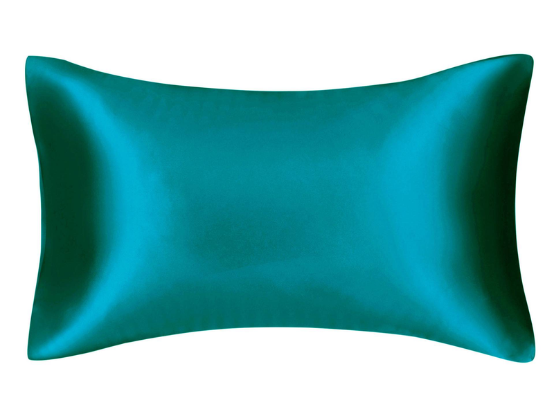 Solid Color Satin-Like Pillowcase - Silk Feel Zipper Closure (Breathable & Hypoallergenic Luxury Bedding Accessory Modern Home Decor)_voghion.com