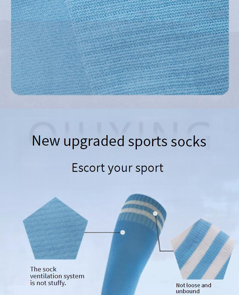 Herrensocken Professionelle Fußballsocken mit langem Schlauch Herrensocken Rutschfeste, schweißabsorbierende Sportsocken für Erwachsene Verdickte hohe Schlauchsocken für Kinder_voghion.com