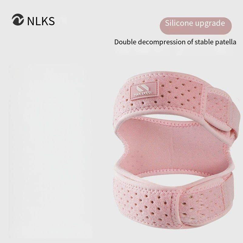 Breathable Summer Knee Brace With Silicone Patella Pad – Shock Absorption & Dual Compression For Running, Basketball & Fitness (Unisex)_voghion.com
