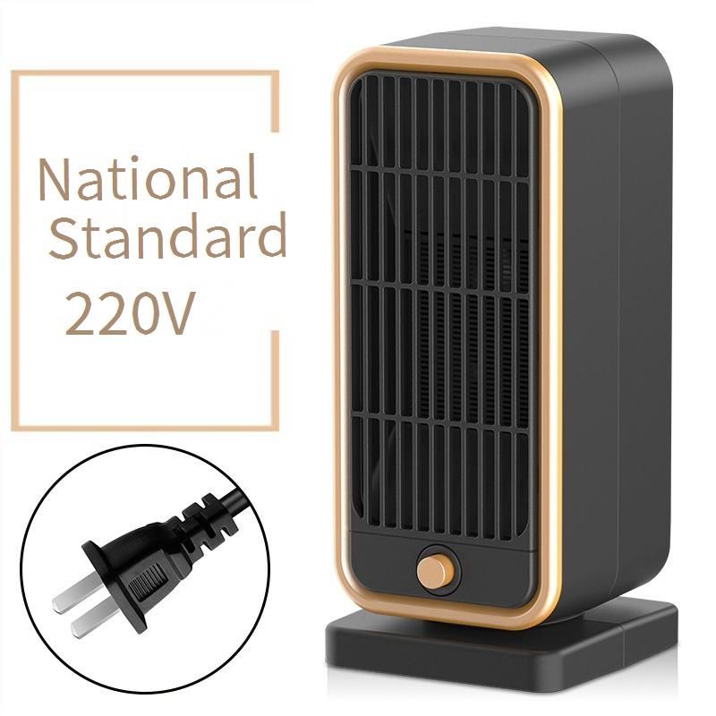 Compact Desk Heater With Oscillation, 500W Ceramic Heating, 3 Speed Settings, Quiet 45dB Operation, Overheat Protection_voghion.com