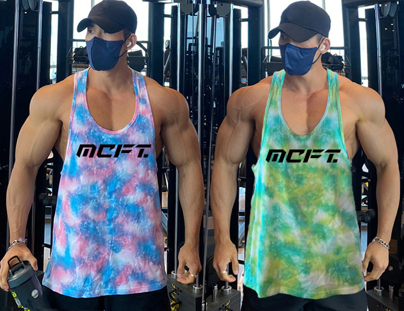 Camouflage Tank Top Men's Muscle Showing Fitness Bottom Sleeveless Top Slim Fit Training Running Basketball Quick Dried_voghion.com