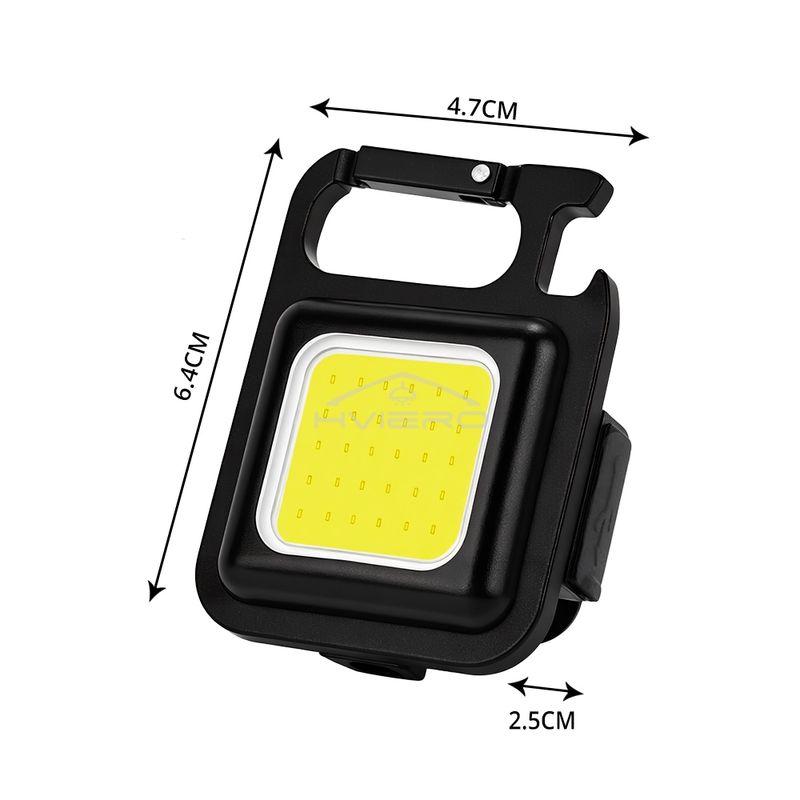 COB Work Light Flashlamp Mini Flashlight Keychain Carry LED Waterproof USB Charge Convenient Emergency Outdoor Lighting Camping_voghion.com
