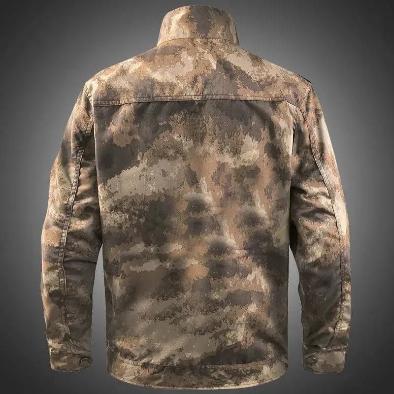 Herrenbekleidung Taktisches Camouflage-Arbeitskleidungsset Strapazierfähige Militäruniform für Männer und Frauen – Outdoor-Training und Fabrikarbeit – Atmungsaktives Polyester_voghion.com