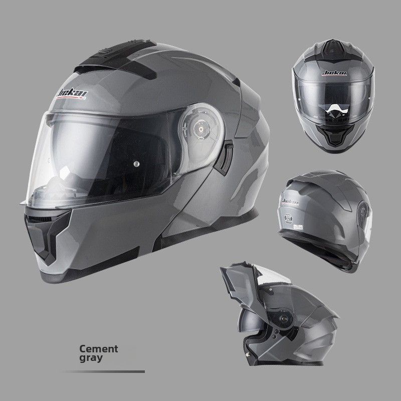 Jiekai 3C zertifizéierten Motorradhelm mat Ausstellungshelm fir Männer a Fraen, Vollhelm mat Bluetooth, Perséinlechkeet, Four Seasons, Motorrad mat groussem Schwanz, national_voghion.com