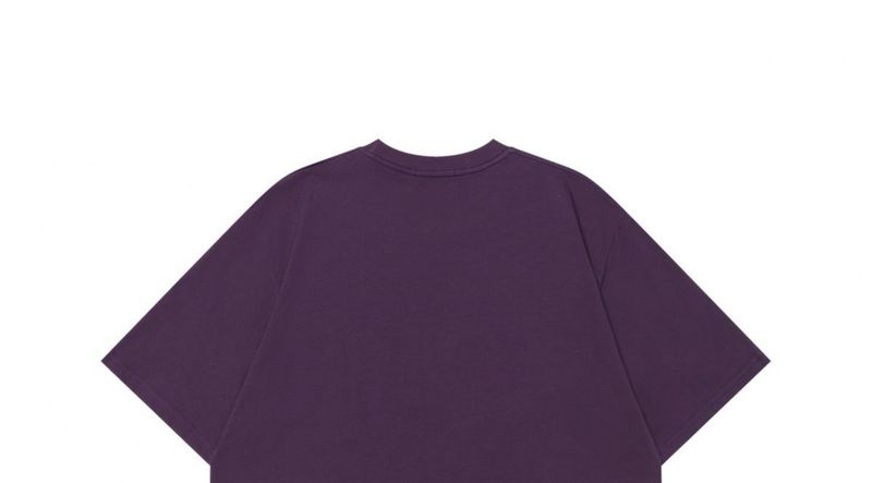 American2025 Summer Limited Edition Trendy Brand Fun Graffiti Fruit Basket Maniche corte in puro cotone colorato_voghion.com