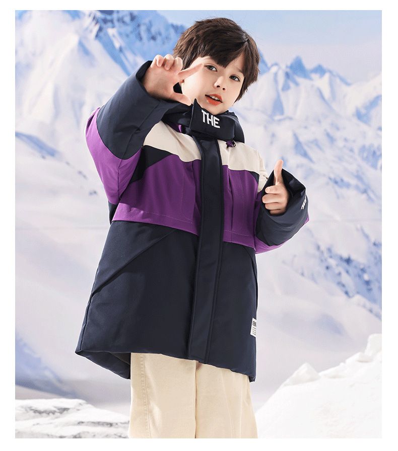 "Premium Kids Down Jacket For Boys & Girls - Warm Mid-Length Winter Coat With Stylish Design, Available In Multiple Colors & Sizes (110-170cm)"_voghion.com