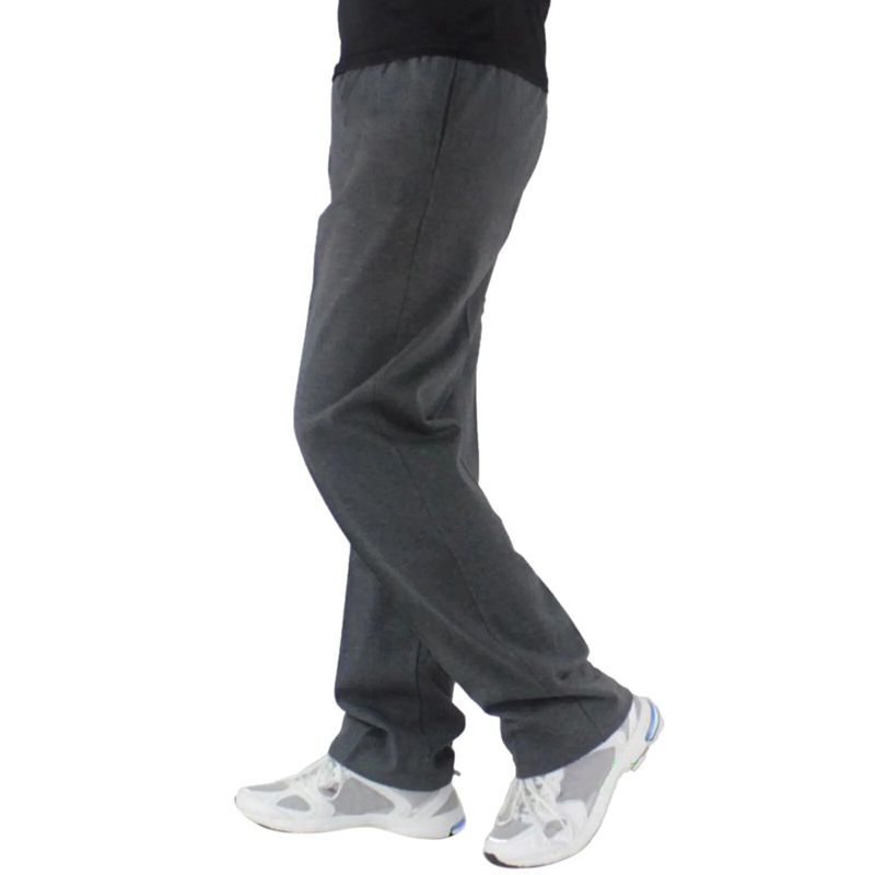 Lente heren plus maat effen baggy losse elastische katoenen joggingbroek Casual broek Herfst rechte broek_voghion.com