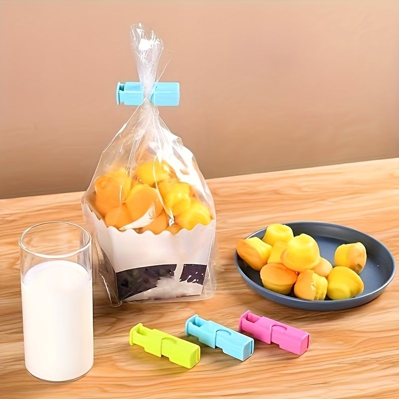 10 Plastic Bag Closure Clips, Moisture-proof Spring Clips For Plastic And Snack Bags, Multi-functional Organizer For Daily Storage_voghion.com